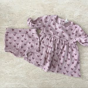 Heart Dress with Matching Bloomers from Kate Quinn